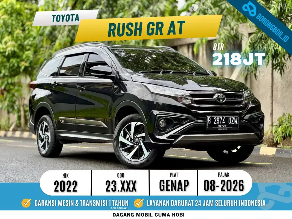 Rush GR AT 2022 hitam -Dp 5jt