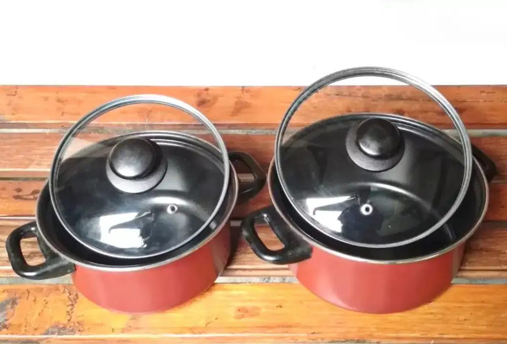 1Set Panci Carbon Steel Dim 18 & 20 (New Old Stock)