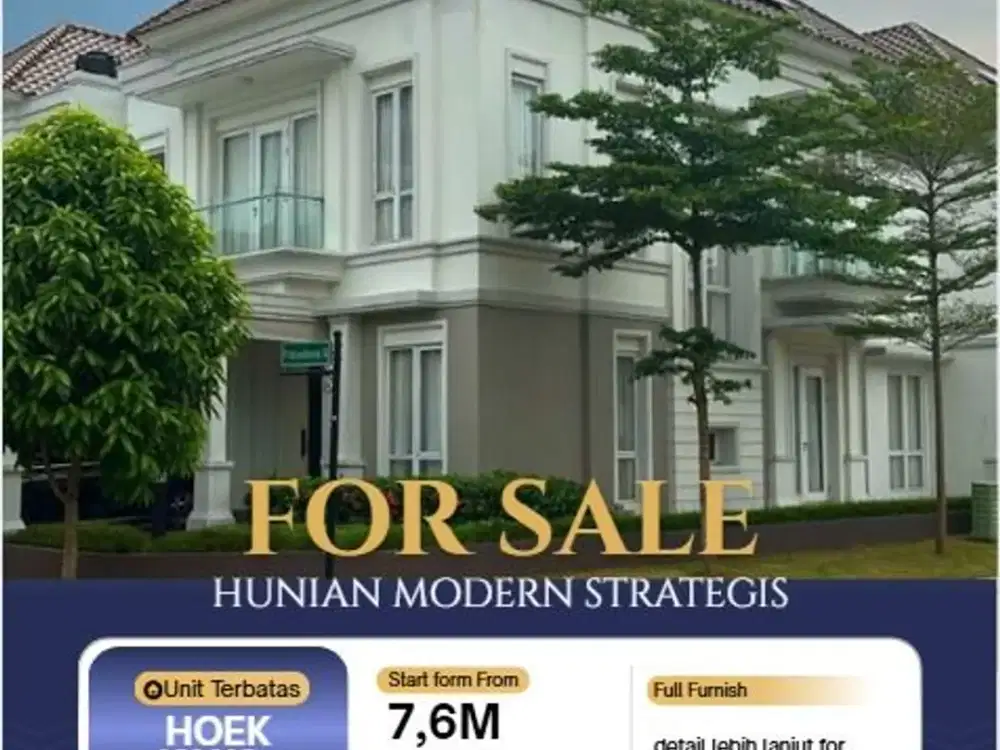 Full Furnish (tinggal bawa barang siap huni) include: