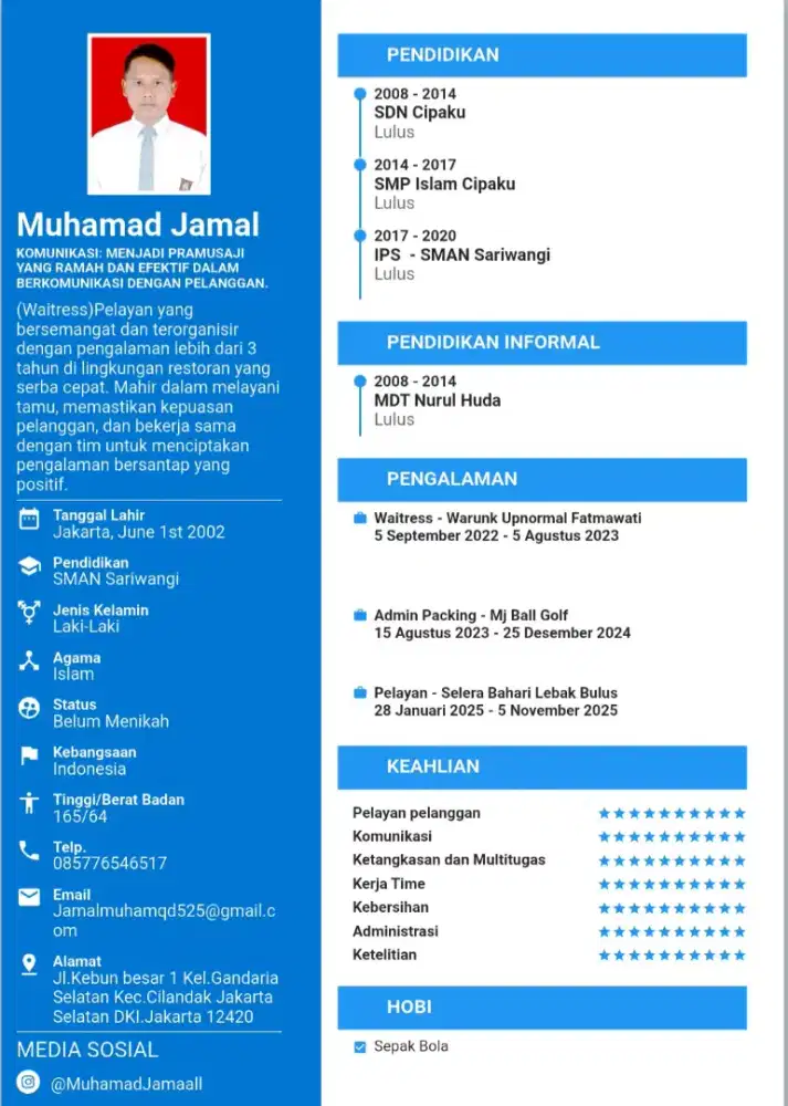 Saya sedang mencari pekerjaan