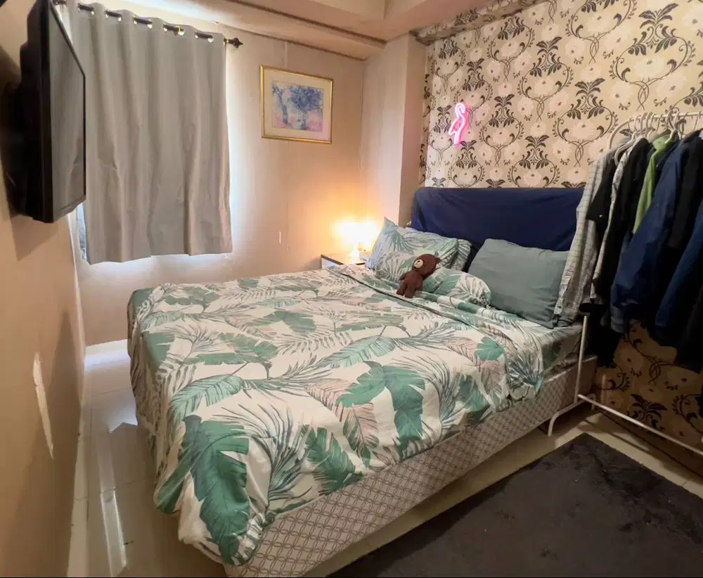 JUAL Apartemen Kalibata PALEM 2 Kamar BESAR luas 43m Furnsis view Pool