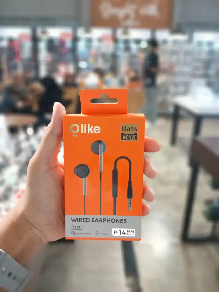 Olike E201 Headset Handsfree 3.5MM Wired Earphone Mic