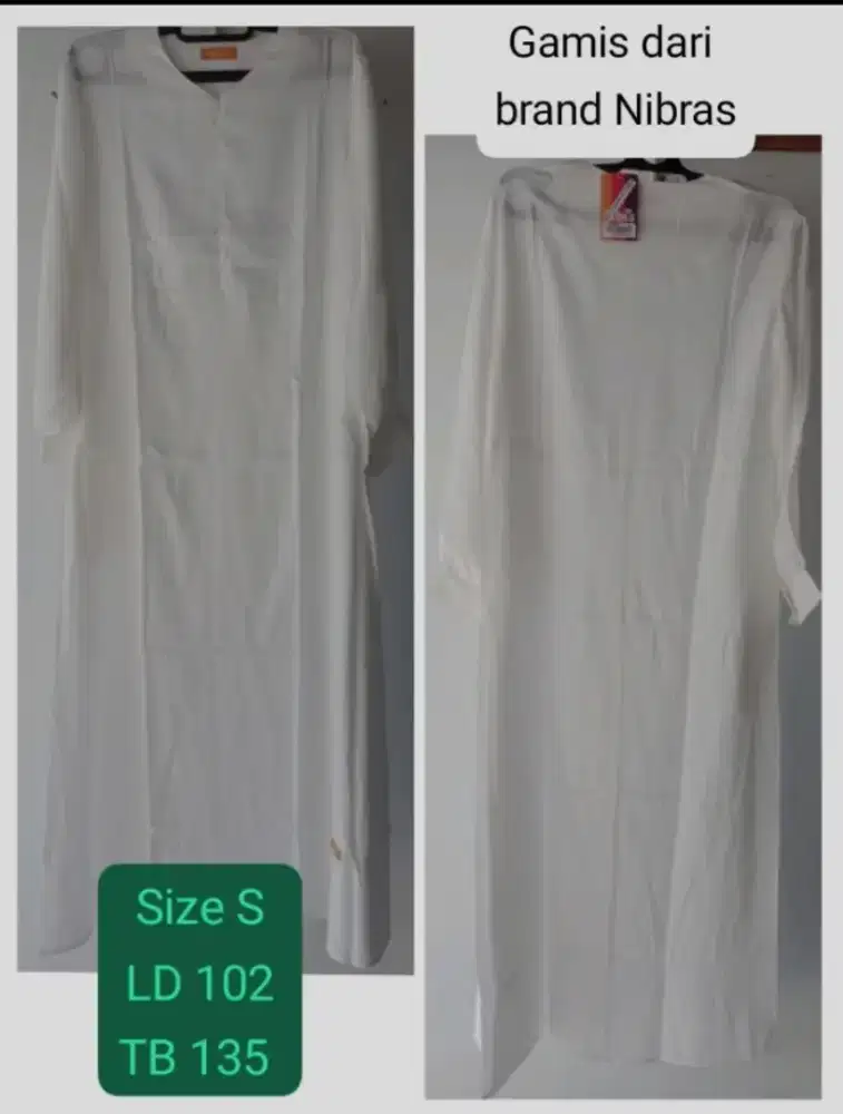 Gamis putih merk Nibra's