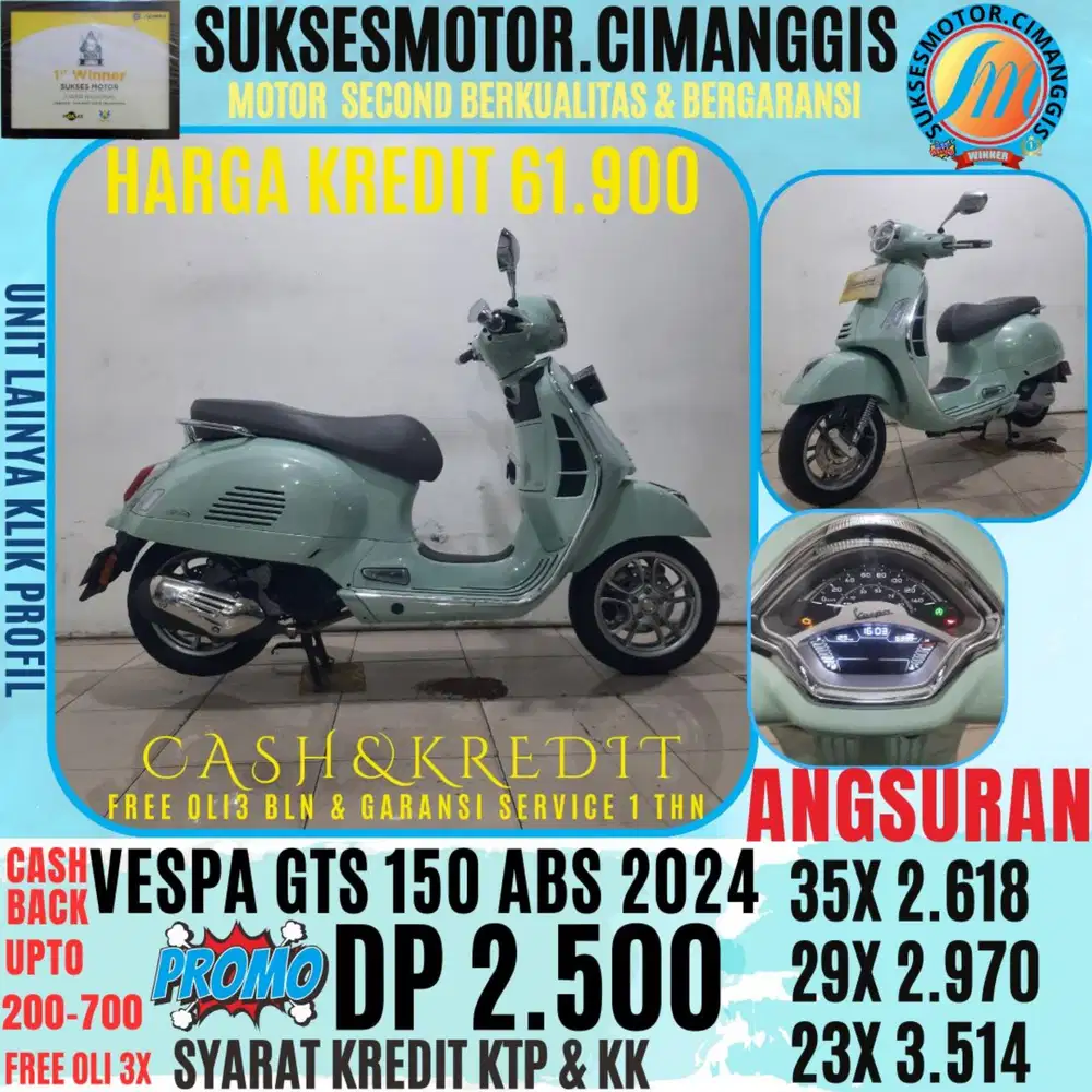 DP 2.5 GTS 150 ABS CASBACK UPTO 700 RIBUAN FREE OLI 3BLN