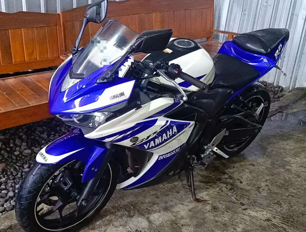 Yamaha R25 2015 AB Sleman Original WHITE BLUE PUTIH BIRU Istimewa