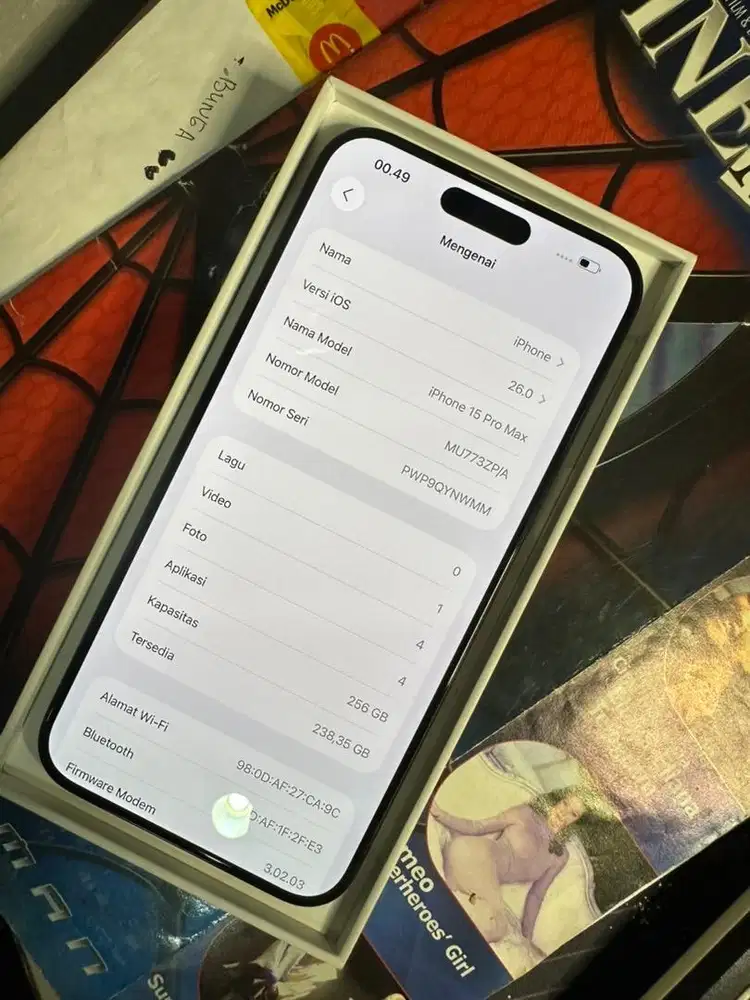 Iphone 15 promax 256gb resmi