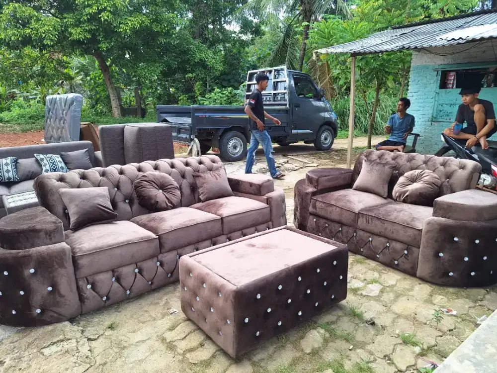 Sofa chesterfiled labubu 3seat 2seat
