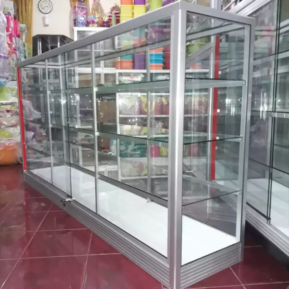 Di Jual Etalase 2M Baru || Kaca full 5mm