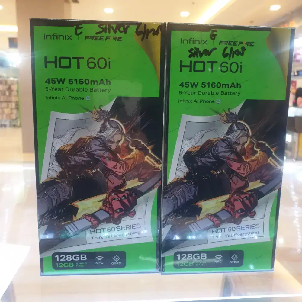 INFINIX HOT 60i RAM 6GB INTERNAL 128GB GARANSI REAMI