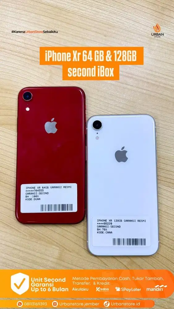 iPhone xr 64Gb & 128Gb Second ibox