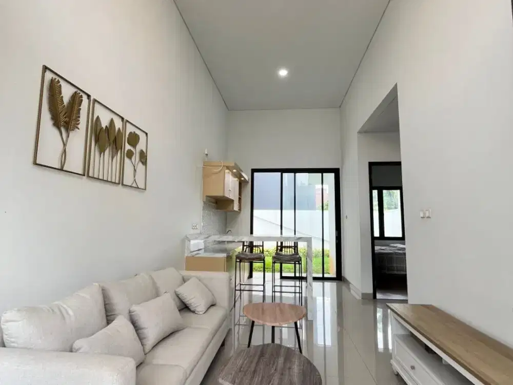 MURAH FURNISHED !! Luas 108 Rumah Kemang Pratama Bekasi Siap Huni