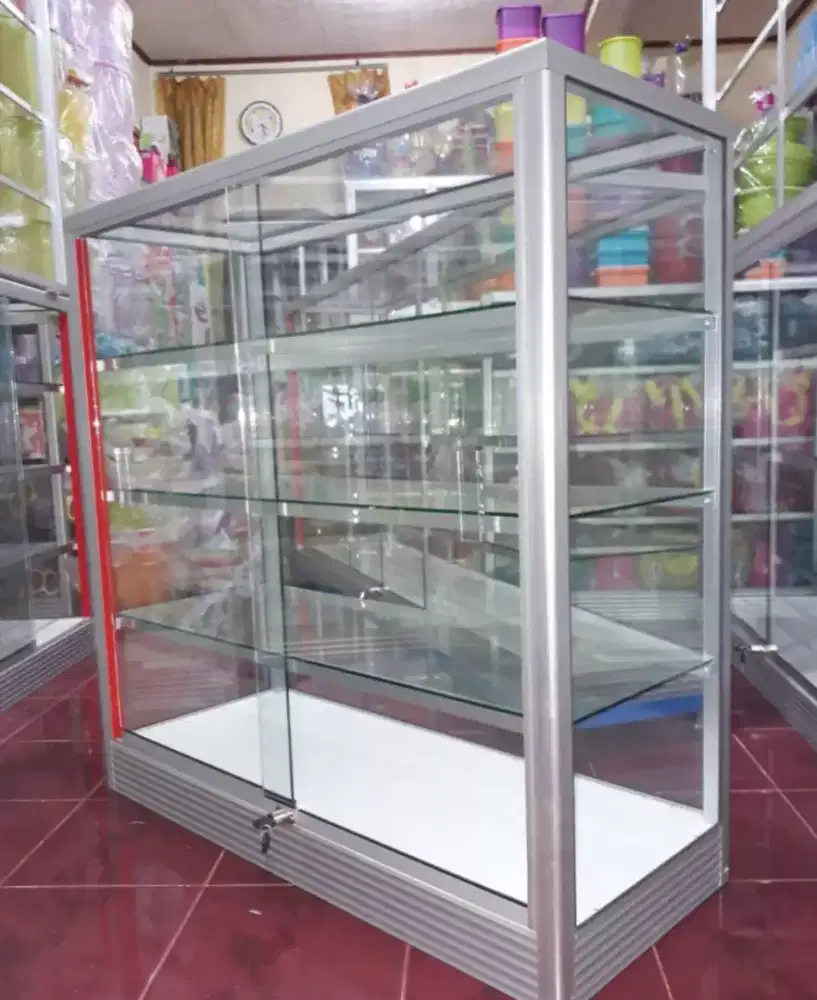 Etalase Panjang 1Mx1M Buat Perlengkapan Usaha