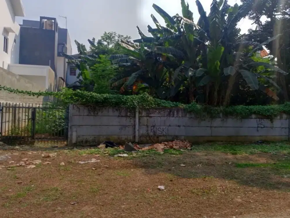 Dijual tanah kavling bentuk kotak dan dipagar panel di Komplek AL Duren Sawit