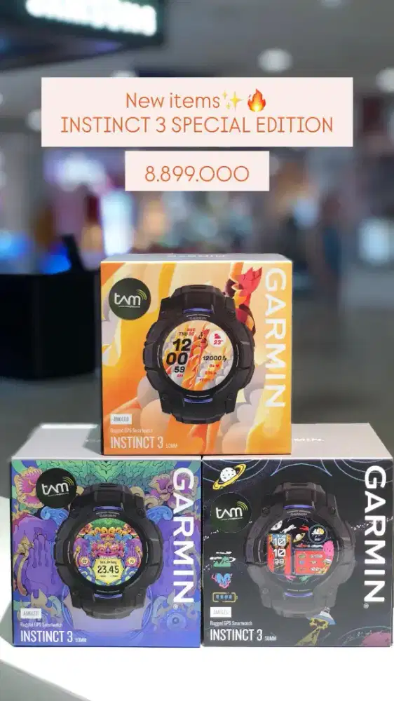 Garmin Instinct 3 Special Edition – New Arrival! Rp 8.899.000