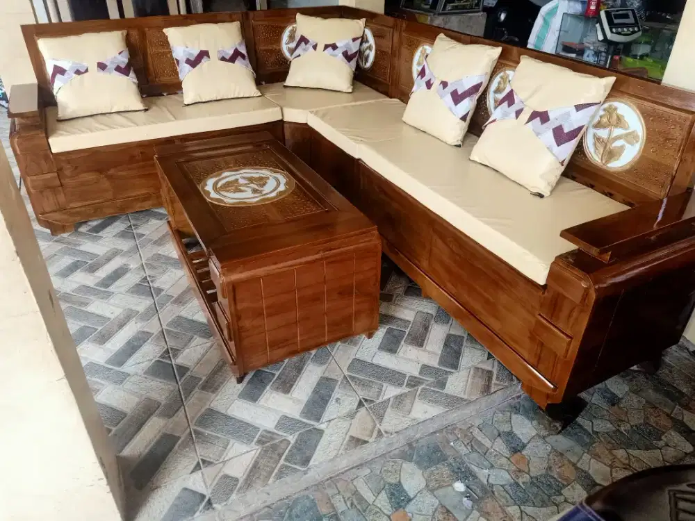 Kursi Sudut/Kursi Pojok Domini + Busa