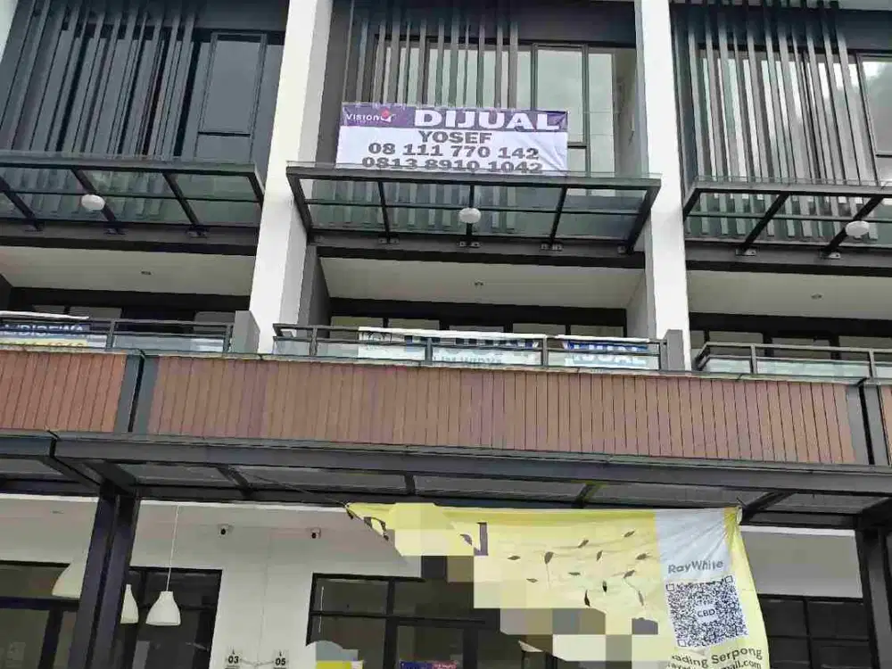 Dijual ruko 3 lantai Hampton promenade gading Serpong