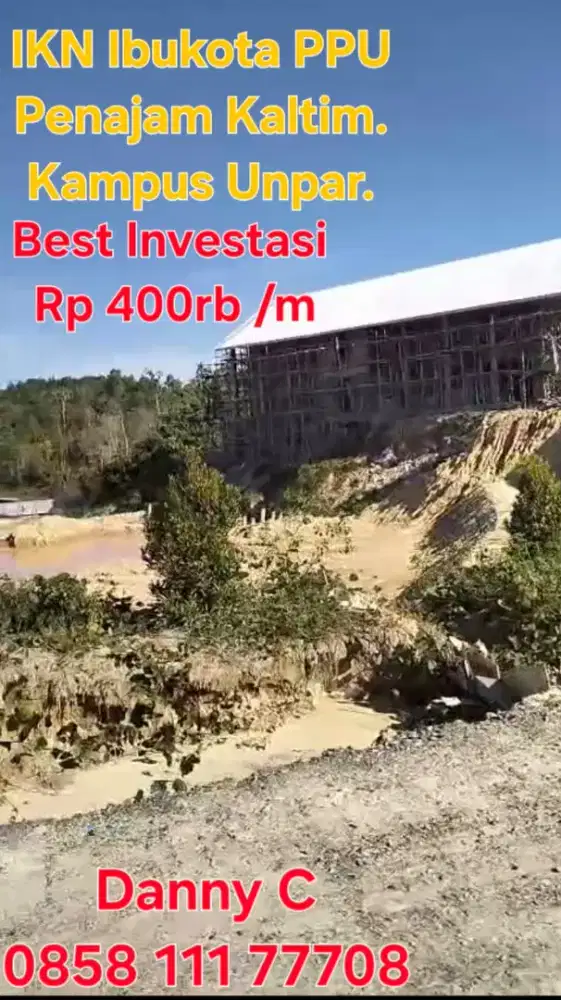IKN Ibukota  PPU kaltim,murah kav sebelah Univ Parahiyangan rp450rb/m