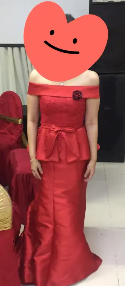 Gaun pesta/ gaun wedding model sabrina