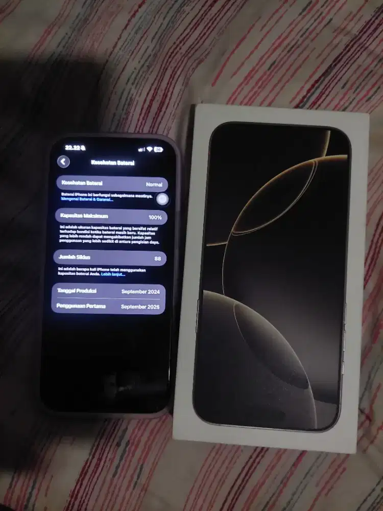 Iphone 16 pro max 256gb 2 bulan pakai