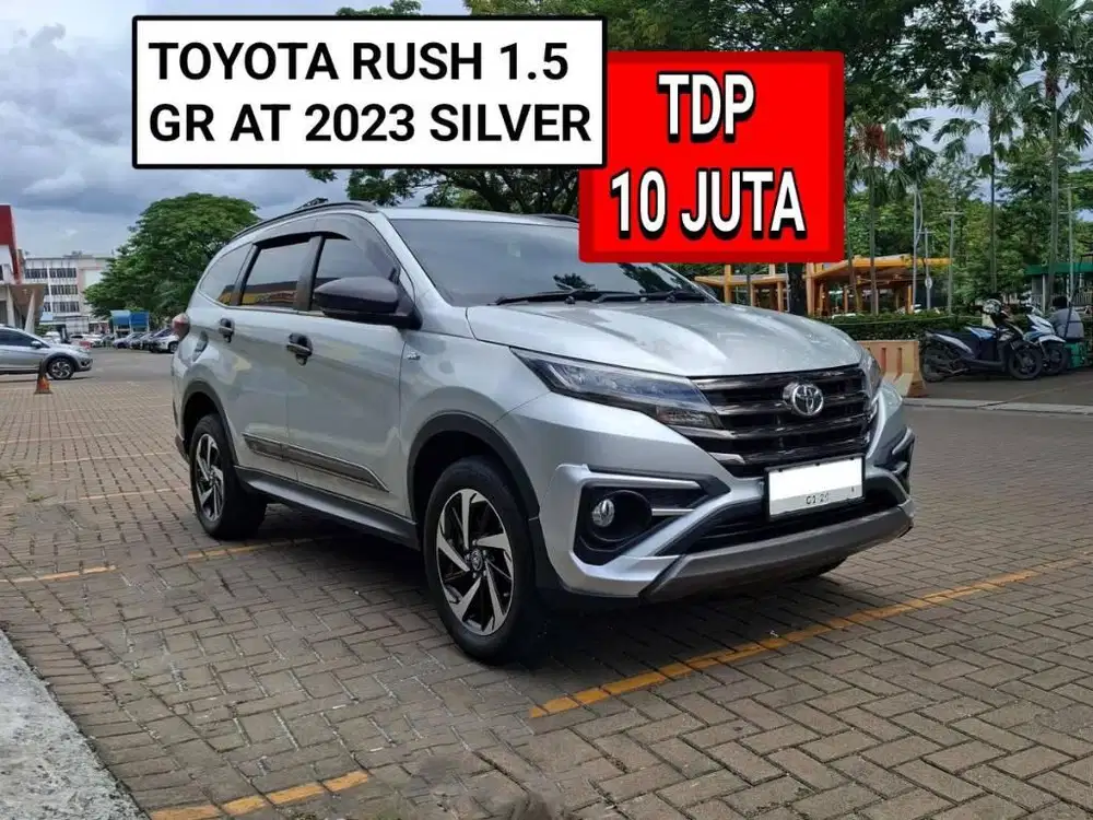 TOYOTA RUSH 1.5 GR AT 2023 SILVER PROMO MURAH DP MINIM 10 JUTA