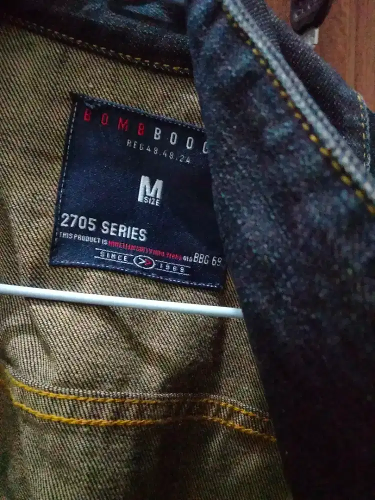 Dijual BU jaket jeans denim original bombboogie blue