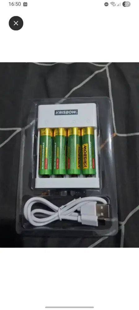 BATERAI AA RECHARGEABLE KRISBOW