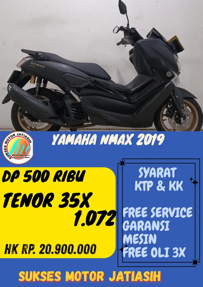 DP MURAH YAMAHA  NMAX 2019 DP 500 RIBU BISA CASH/KREDIT MENGGUNAKAN CC