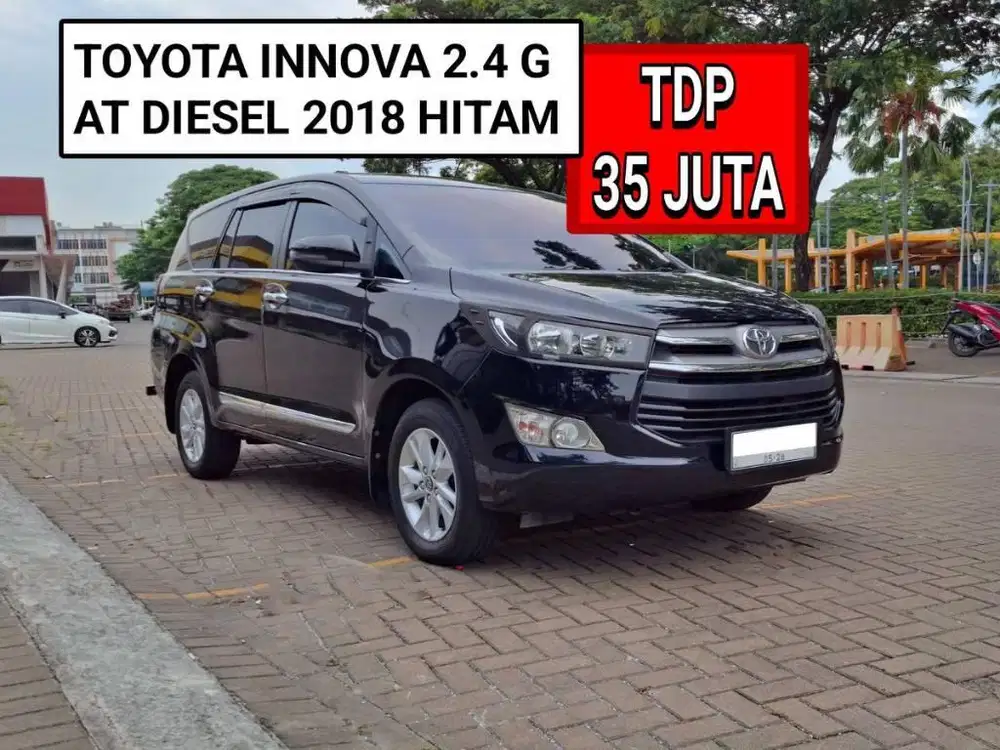 TOYOTA INNOVA 2.4 G AT DIESEL 2018 HITAM PROMO MURAH DP MINIM 35 JT