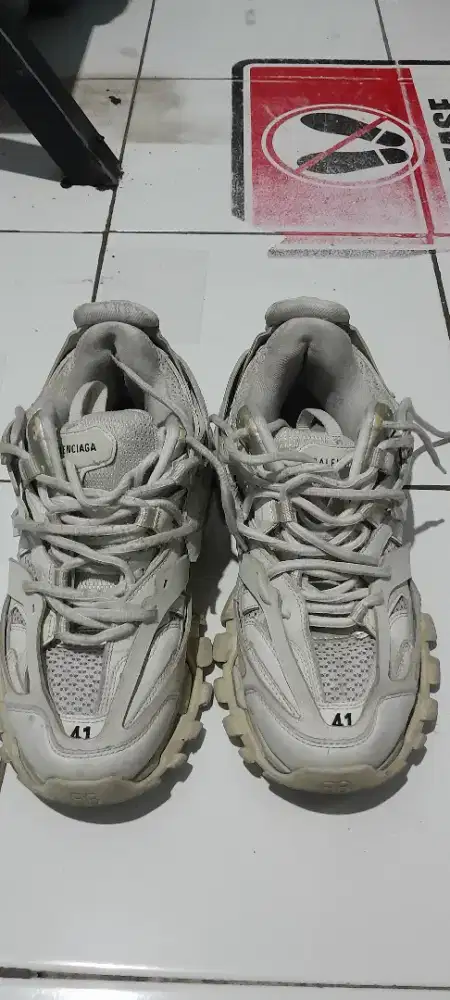 Sepatu Balenciaga Streetwear Y2K Sneakers Pria White