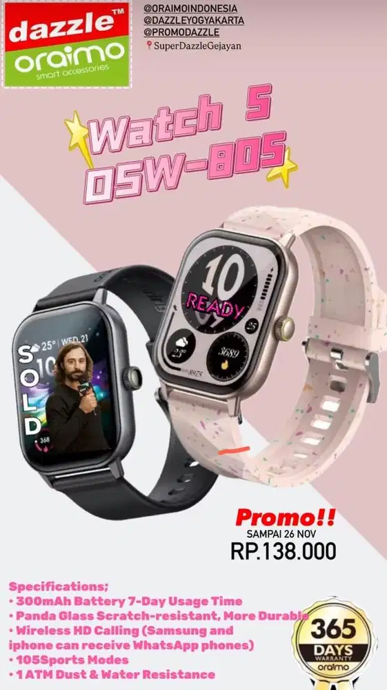 Smartwatch Oraimo Watch 5 OSW-805