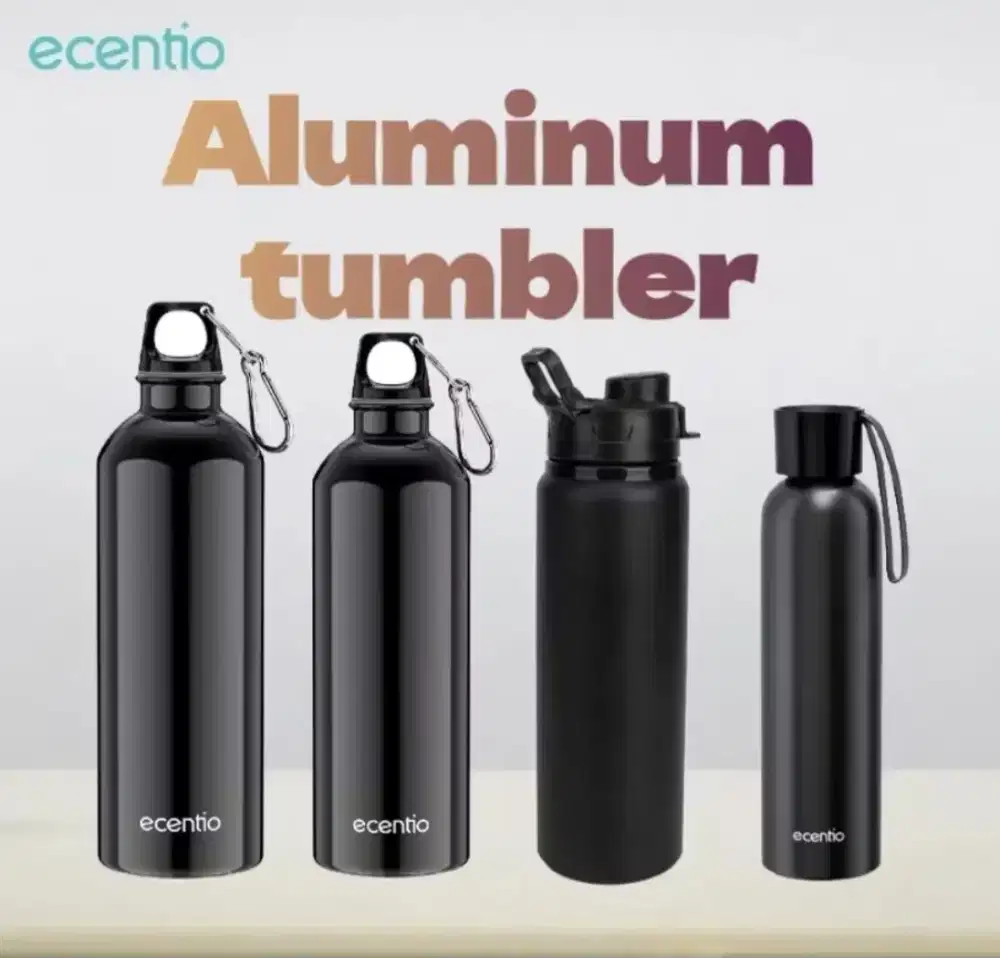 Ecentio Botol minum Aluminium Tumbler Banyak Varian Asli Murah