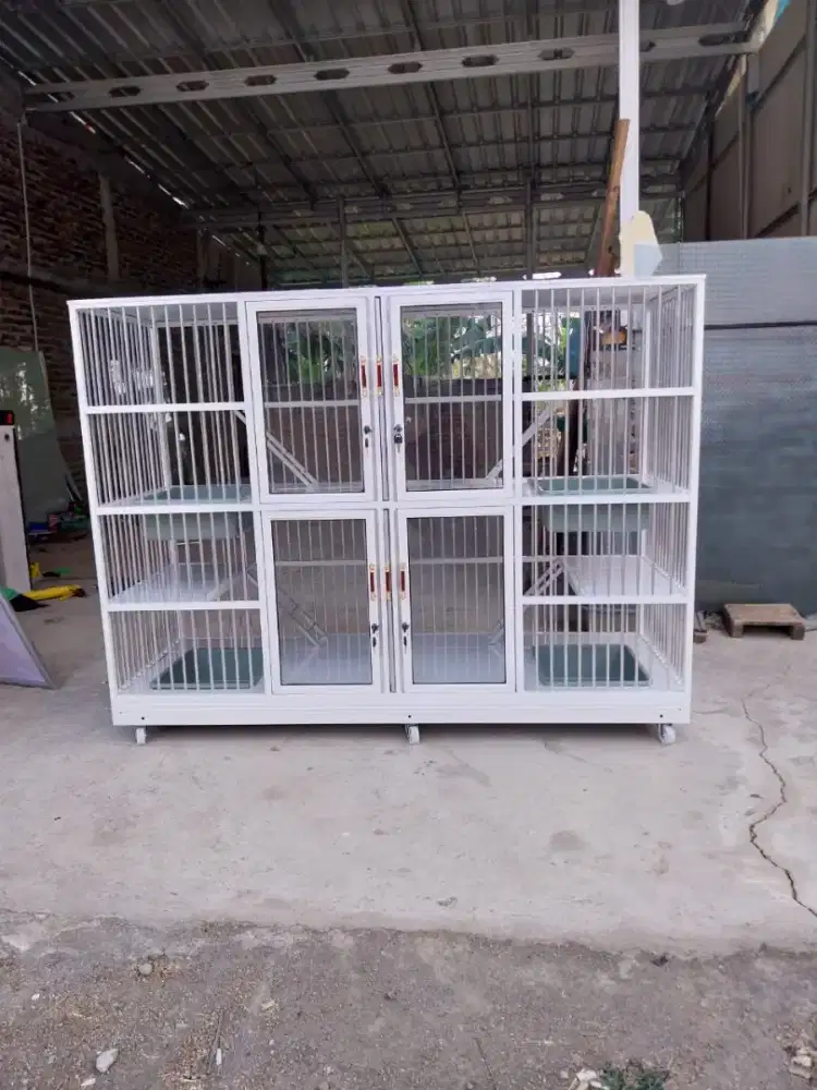 Kandang Kucing 4ruang gratis ongkir