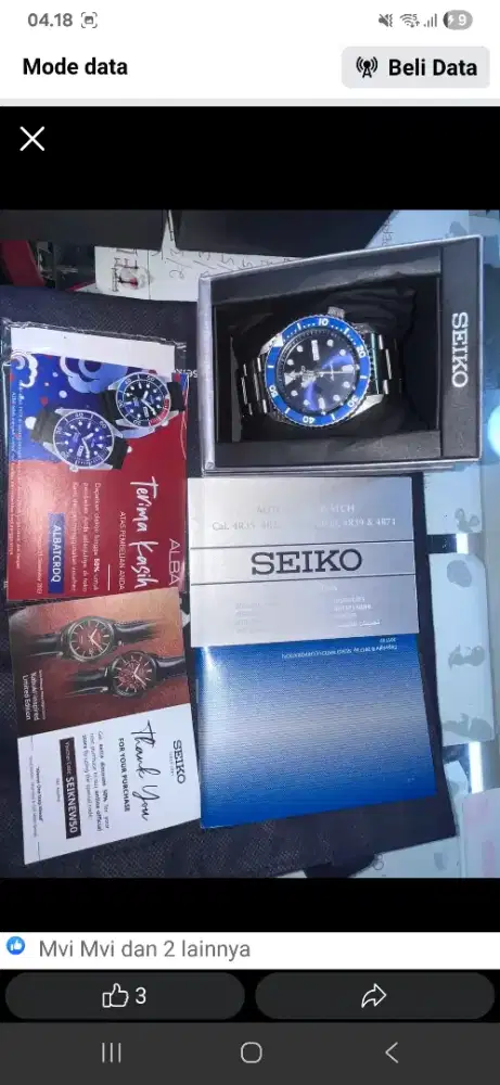 Seiko 5 sports SRPD51KI 5KX sports style Automatic Blue Dial