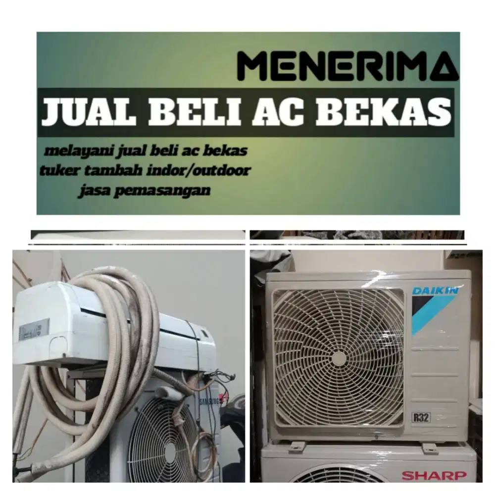 Terima ac bekas rusak