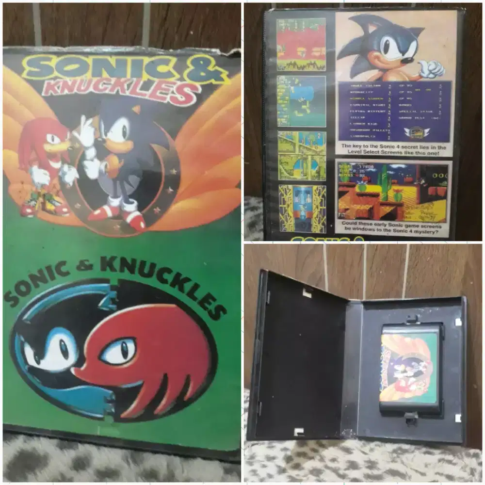 Kaset Sega Mega Drive Sonic & Knuckle