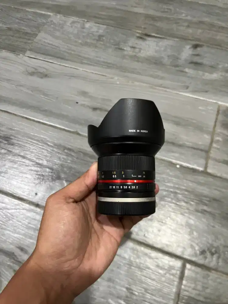 Lensa Samyang 12mm f2 e sony manual