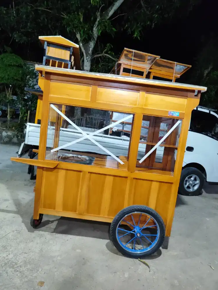 Gerobak Angkringan Bakso Mie Ayam PeceL Bubur Sate Martabak Ronde dlL