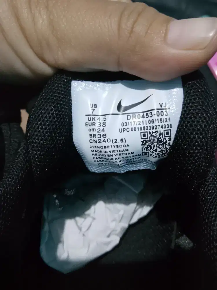 Jual sepatu baru Nike air max full black