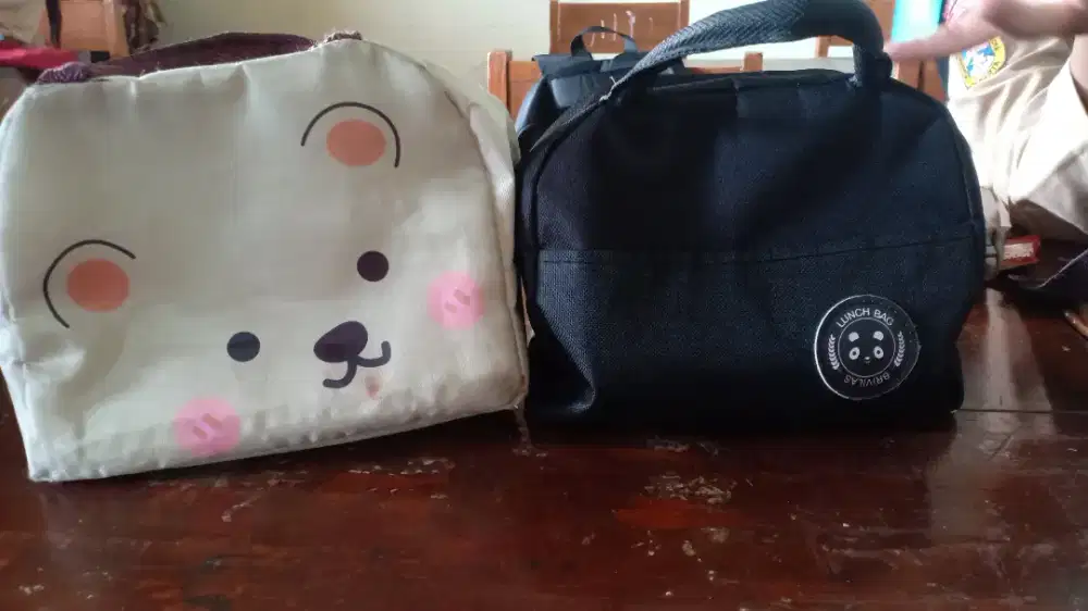 Lunch Bag / Tas Bekal – Model Lucu & Polos (2 Pilihan)