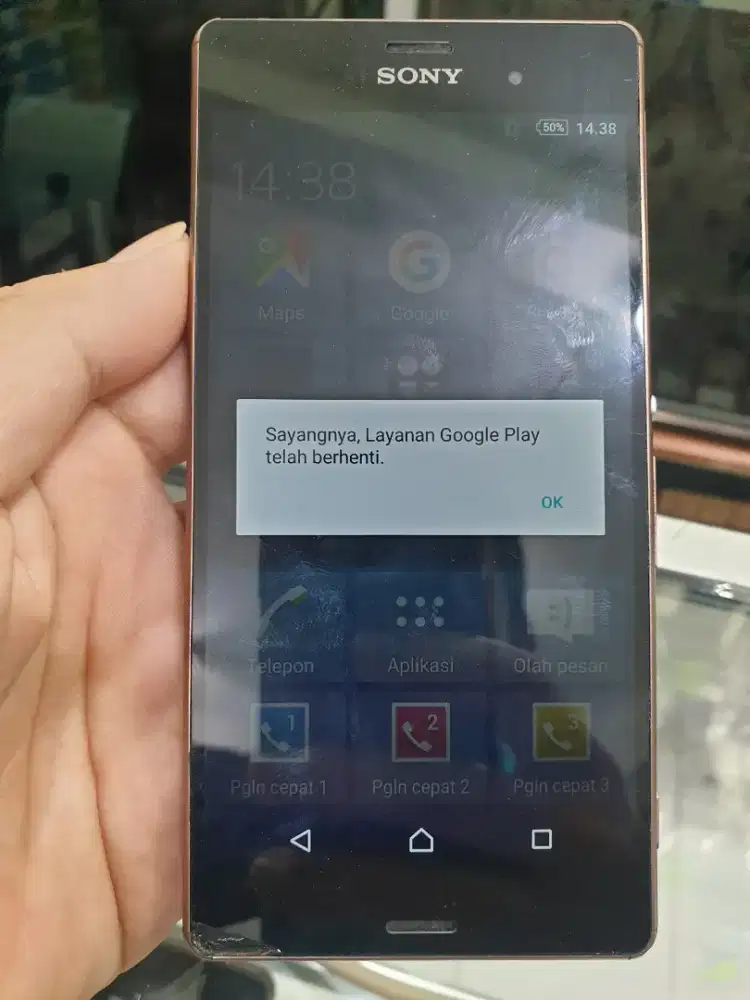 Sony Xperia Z3 4G Ram 3/16Gb bahan nyala minus