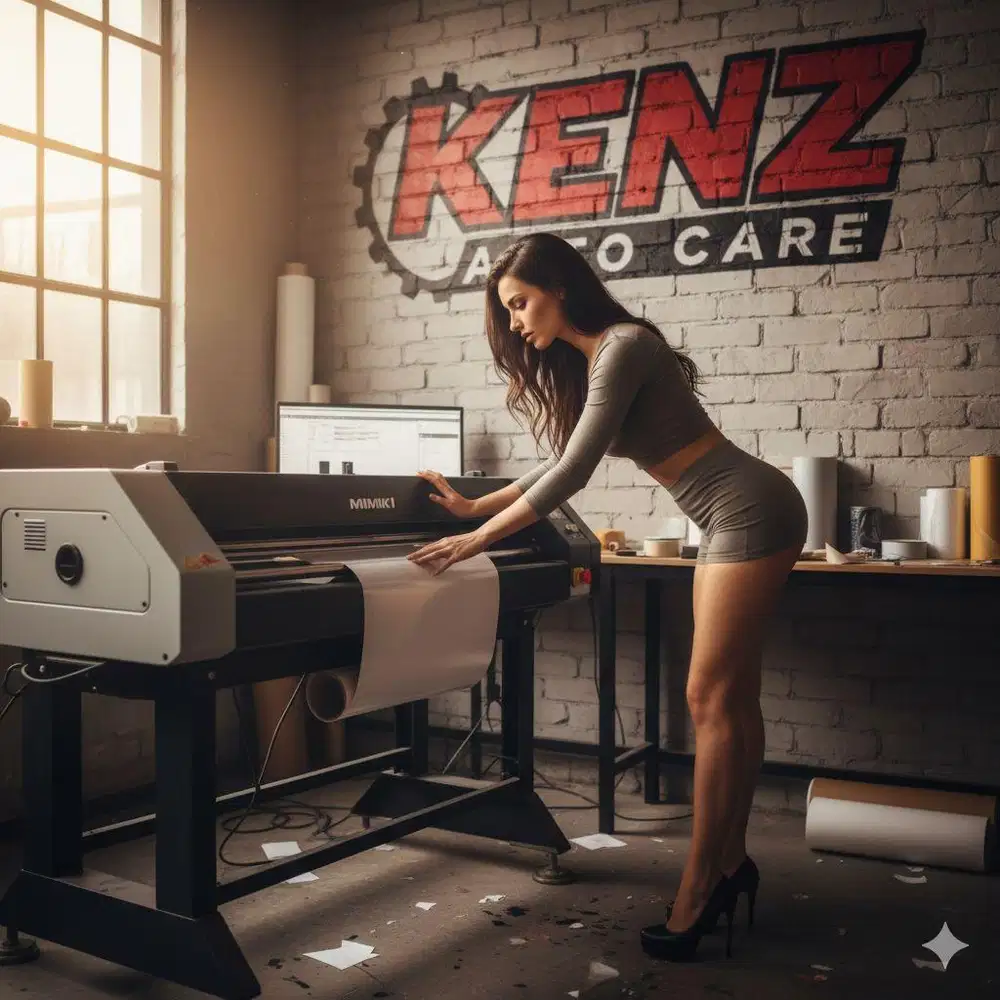 Di butuhkan Desain grafis dan operator mesin cutting stiker