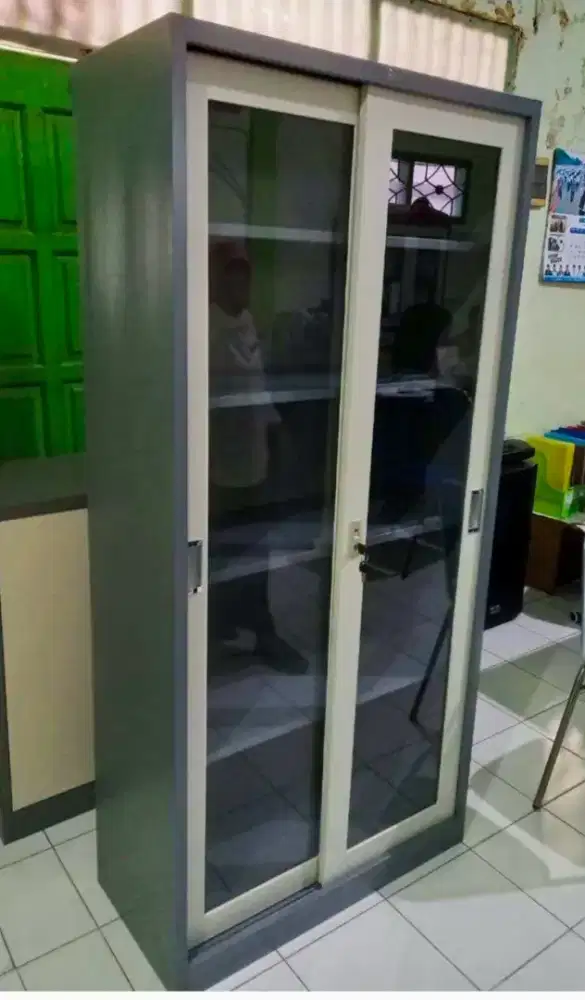 Lemari Arsip Besi Baru Pintu Geser Harga Termasuk Ongkir Pasang