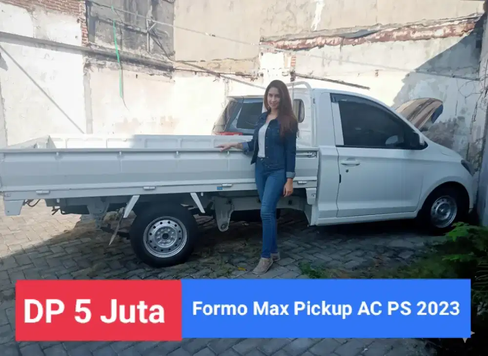 WULING Formo Max Pickup AC PS - DP 5 Juta