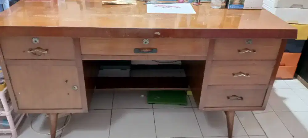 Dijual meja kerja antik Jati