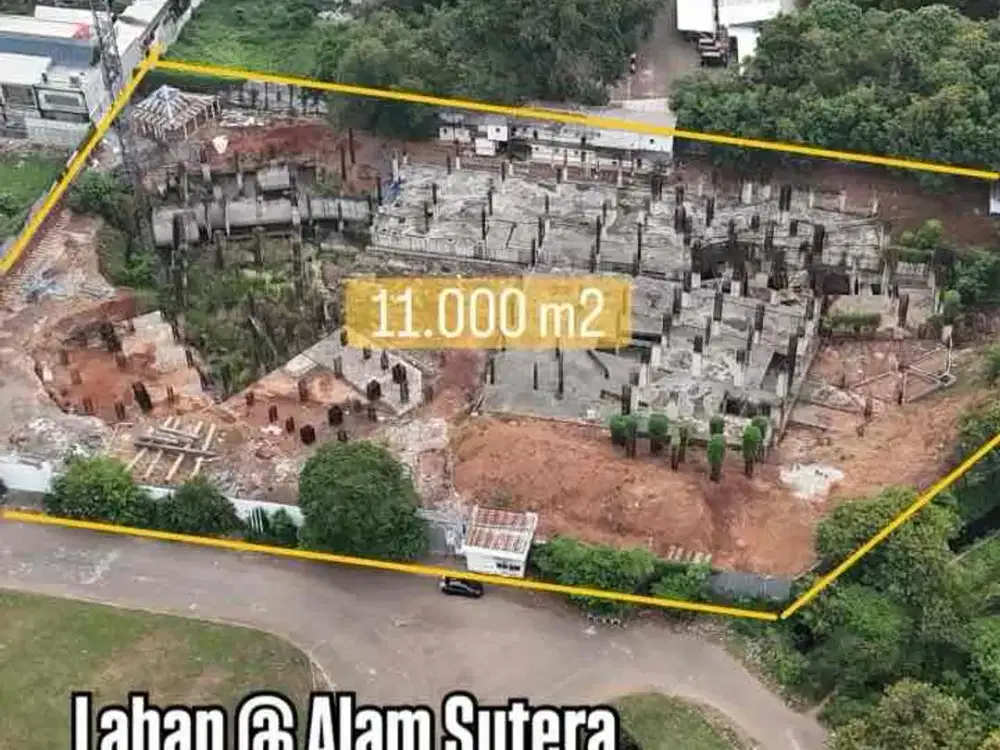 Dijual Kavling Komersil 1.1 Ha Alam Sutera