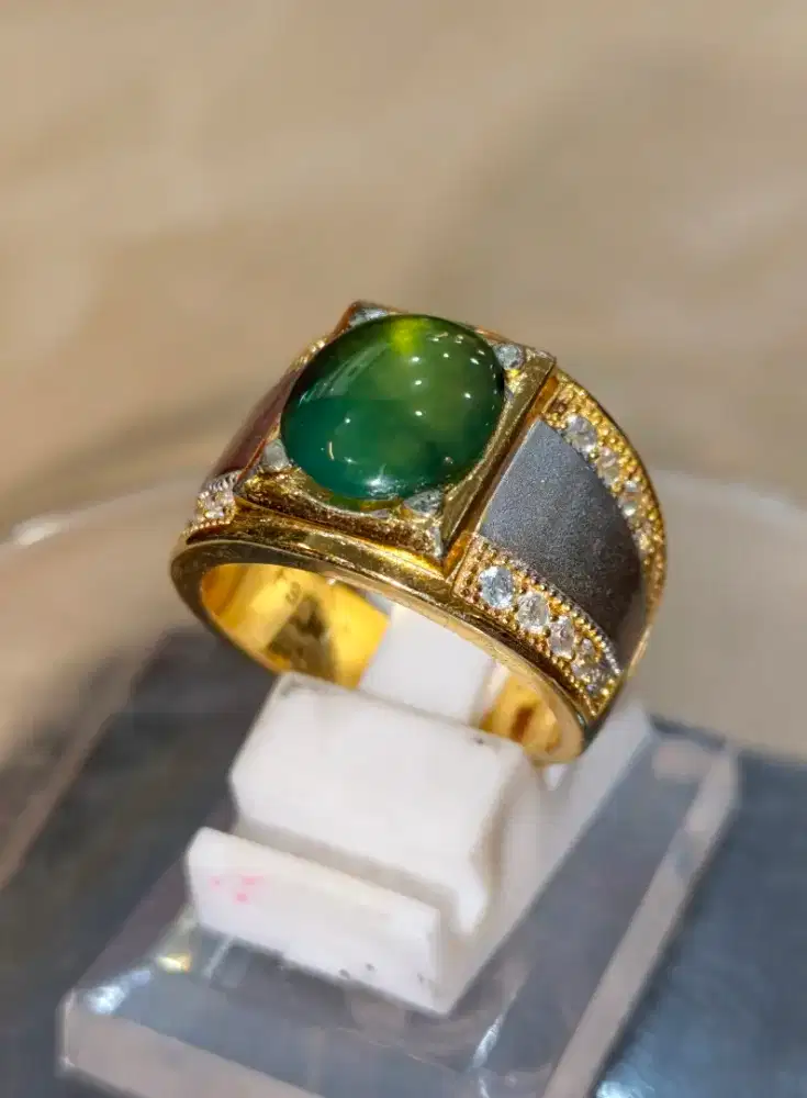 Akik Garut ring perak mewah