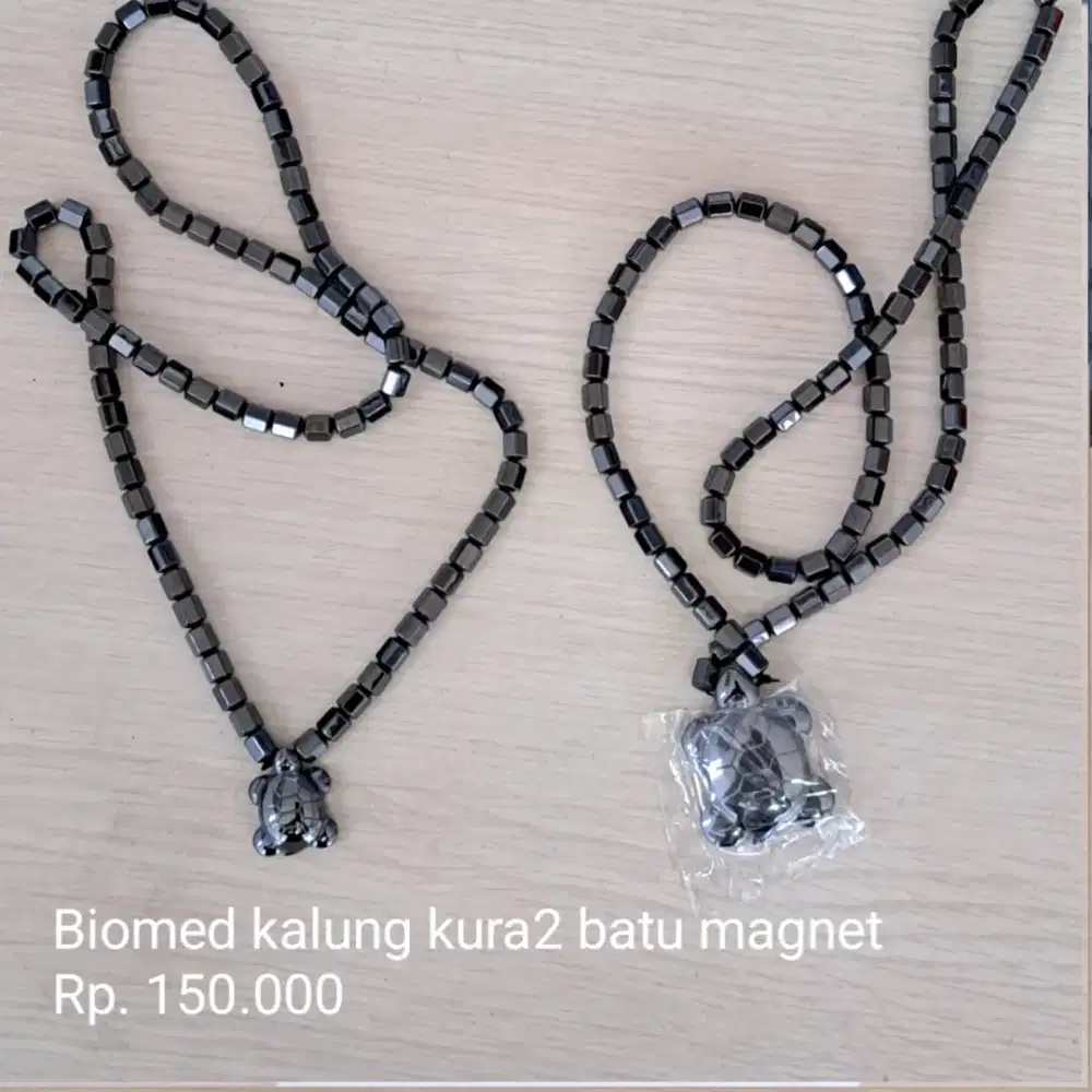 Kalung batu magnet Biomed kura kura terapi peredaran darah