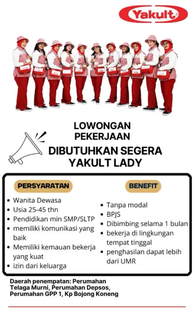 Lowongan Kerja Menjadi Yakult Lady