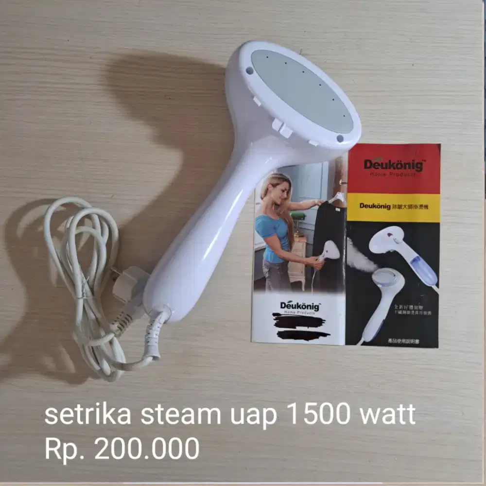 Setrika steam uap 1500 watt