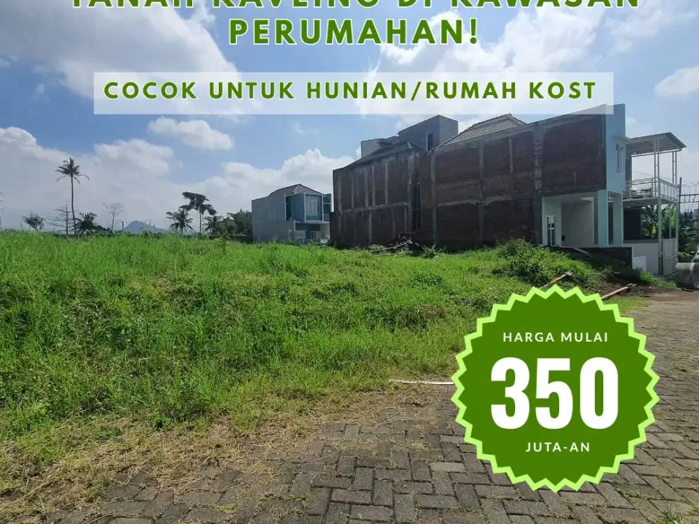 Kavling Tegalgondo Murah – Akses Mudah & Lingkungan Nyaman!